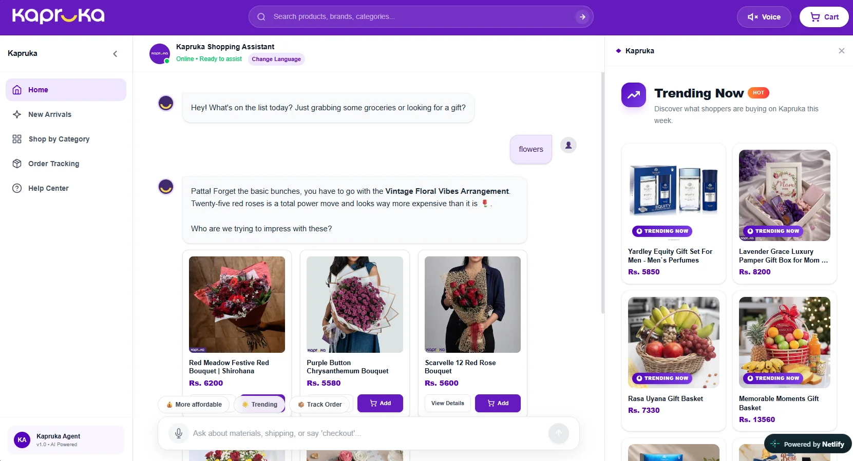 Kapruka Conversational AI Agent